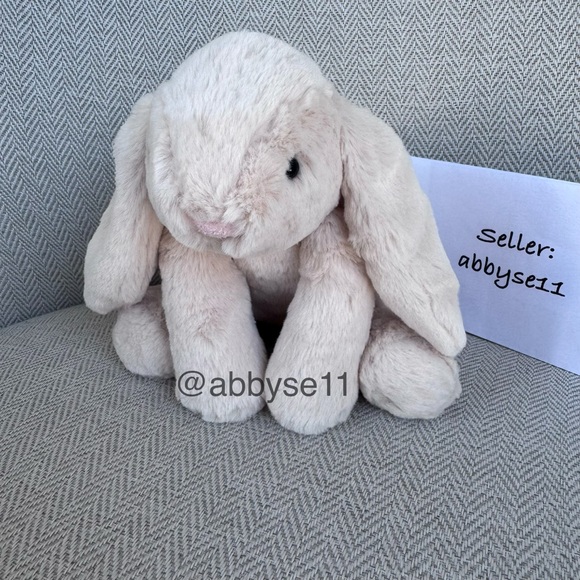 Jellycat Small Smudge Rabbit Plush Toy NWT 100% Authentic SMG3R - Picture 3 of 6